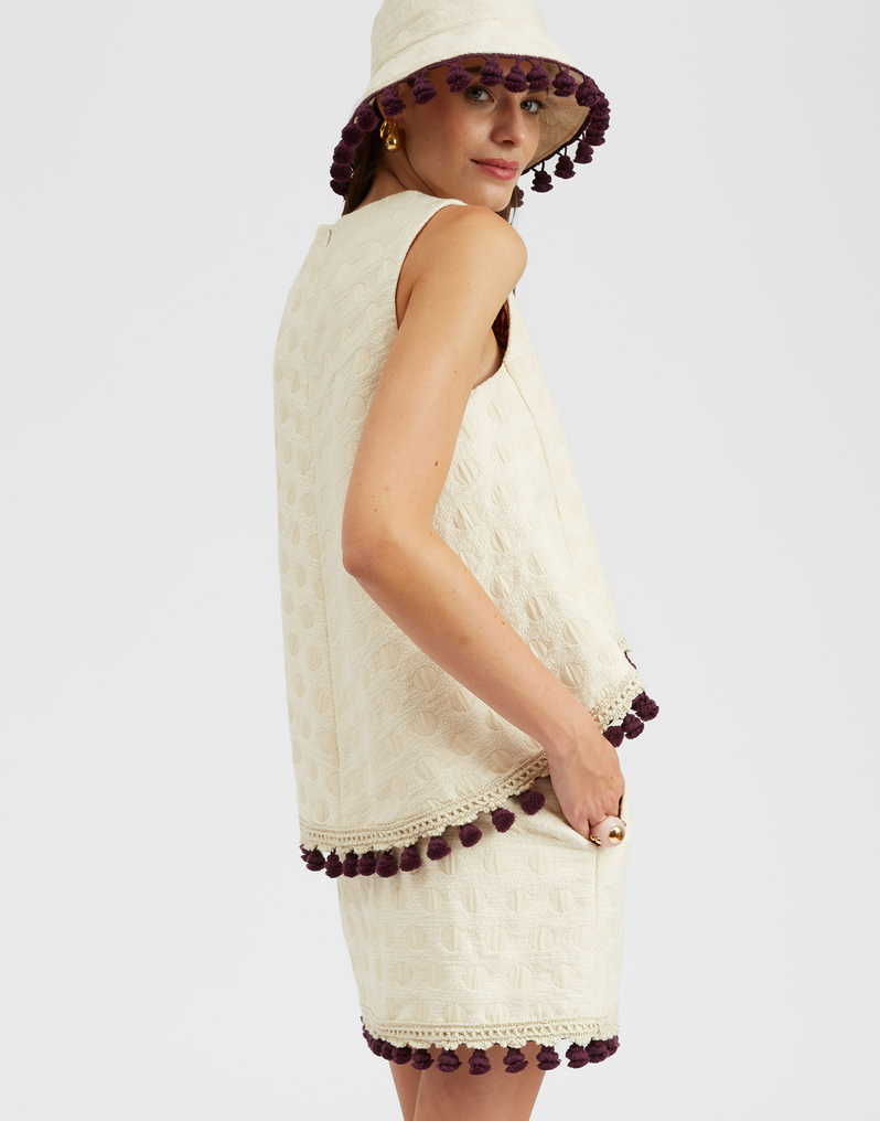 La DoubleJ La Scala Top La DoubleJ La Scala Top Creamy TOP0128JCQ076CRA01WH03