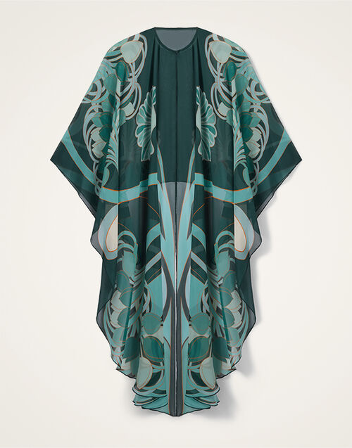 La DoubleJ Maria Cape Blooming Tulip Plac&eacute;e Dark Green SCA0092SIL014BTU01GR03