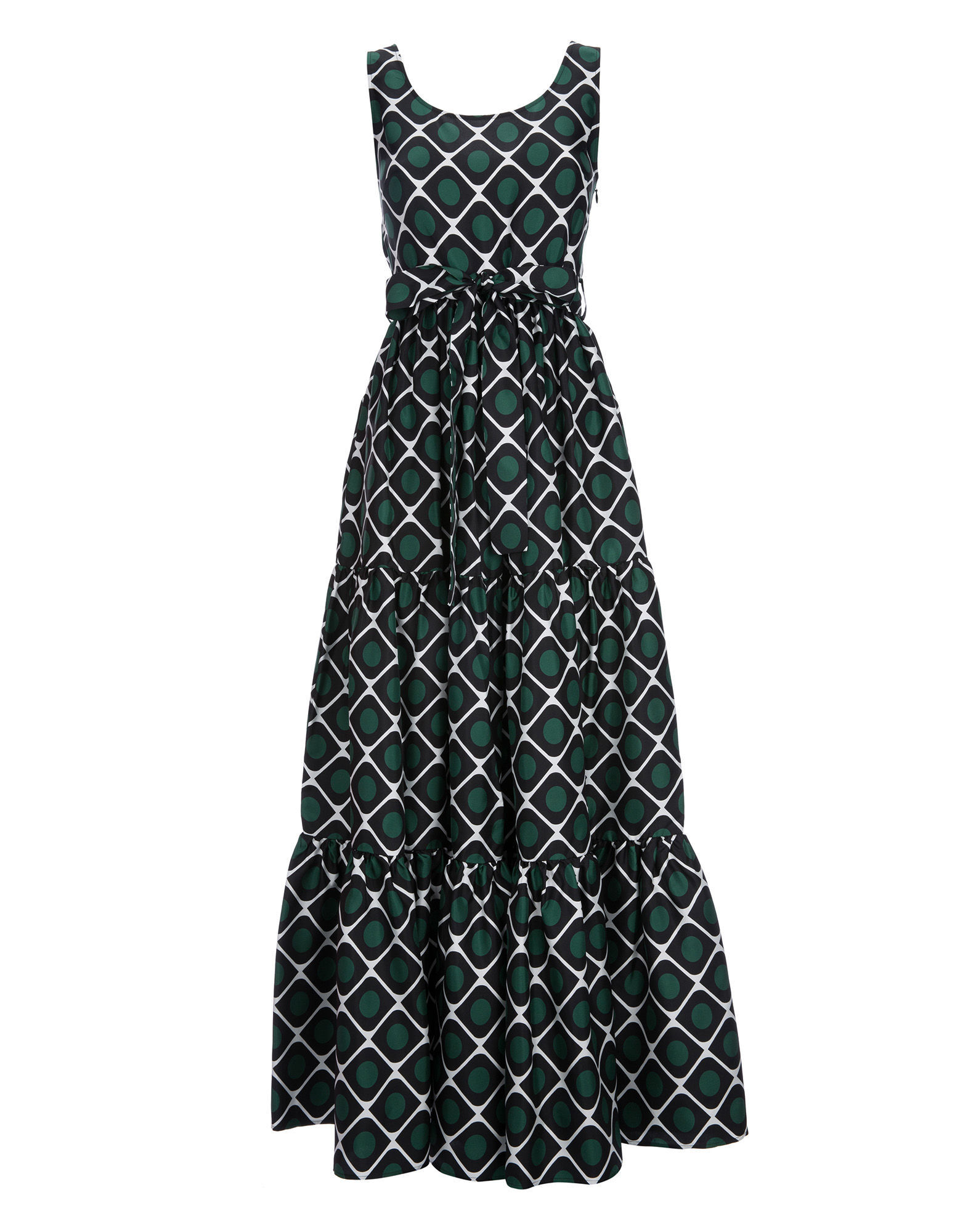 LaDoubleJ Pellicano Dinner Dress Olive DRE0034SIL001OLI0001