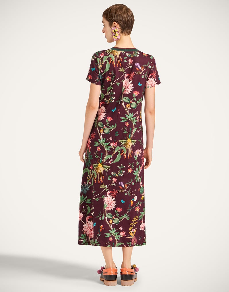 La DoubleJ Sporty Swing Dress La DoubleJ Sporty Swing Dress Zooflora Burgundy DRE0247JER002ZOF02RE02