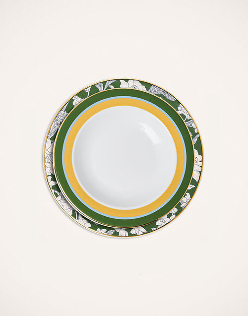 La DoubleJ Soup And Dinner Plates Set La DoubleJ Soup And Dinner Plates Set Roman Holiday Avorio DIS0064CER001RHY0003