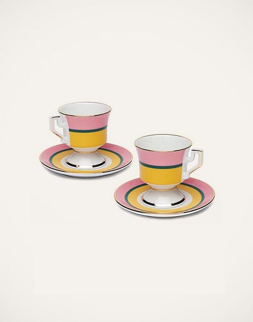 La DoubleJ Espresso Cup & Saucer Set of 2 La DoubleJ Espresso Cup & Saucer Set of 2 Rainbow Giallo DIS0007CER001RAI0001