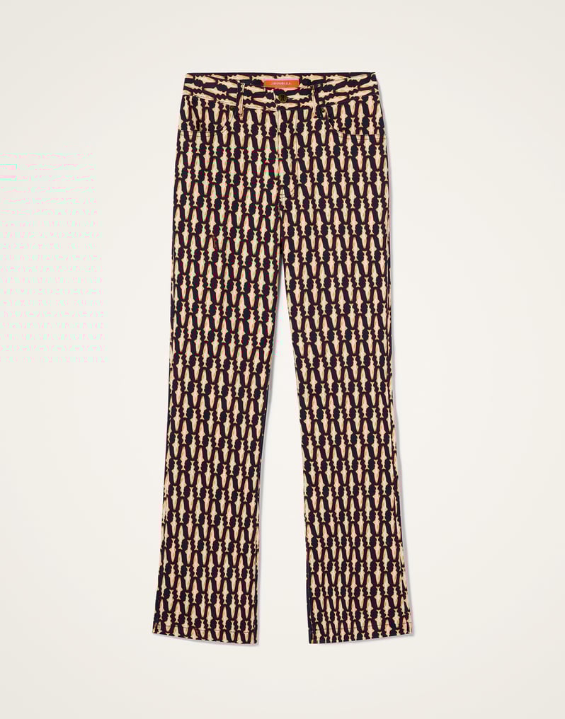 La DoubleJ The Cropped Flare Jean La DoubleJ The Cropped Flare Jean Pesciolini Blue TRO0158COT063PES04BU03