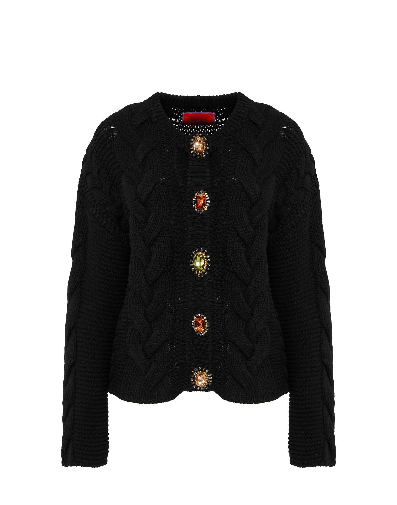 Solid black cardigan shop
