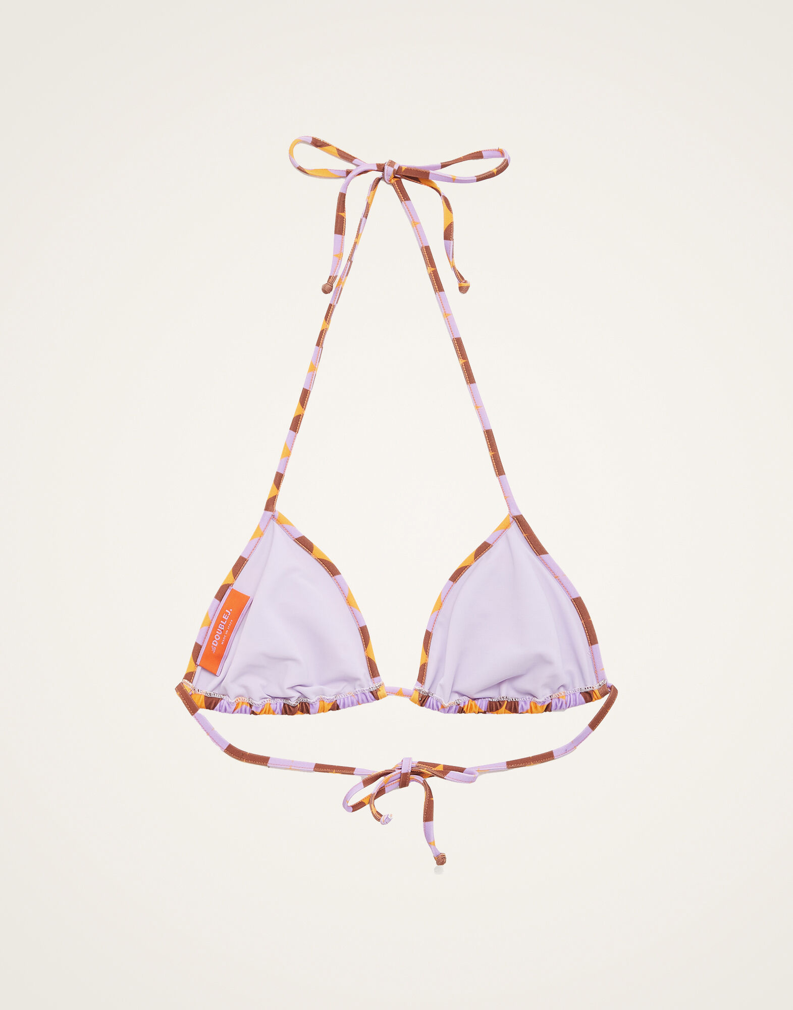 La DoubleJ Triangle Bikini Top Mezzaluna Orange SWI0003LYC001MEZ0003