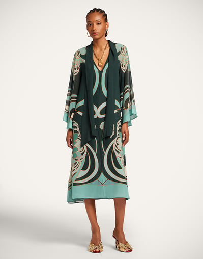dark green silk midi dress Caitlyn Emerald Green Satin Midi Dress: Flutter Sleeves, Ruched Slit
