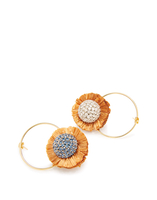 La DoubleJ Saturn Earrings La DoubleJ Saturn Earrings Multicolor Cristallo/Azzurro EAR0020BRA001MUL0025