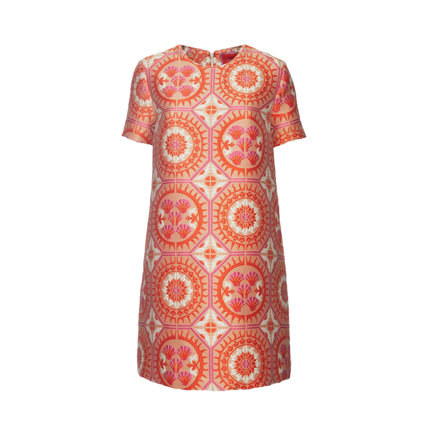 Shop La Doublej Mini Swing Dress In Sun Orange