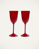 La DoubleJ Wine Glasses Set Of 2 La DoubleJ Wine Glasses Set Of 2 Red GLA0020MUR001RED0001