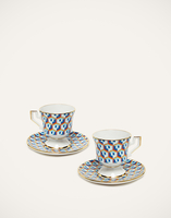La DoubleJ Espresso Cup & Saucer Set of 2 La DoubleJ Espresso Cup & Saucer Set of 2 Cubi Blu DIS0007CER001CUB0004