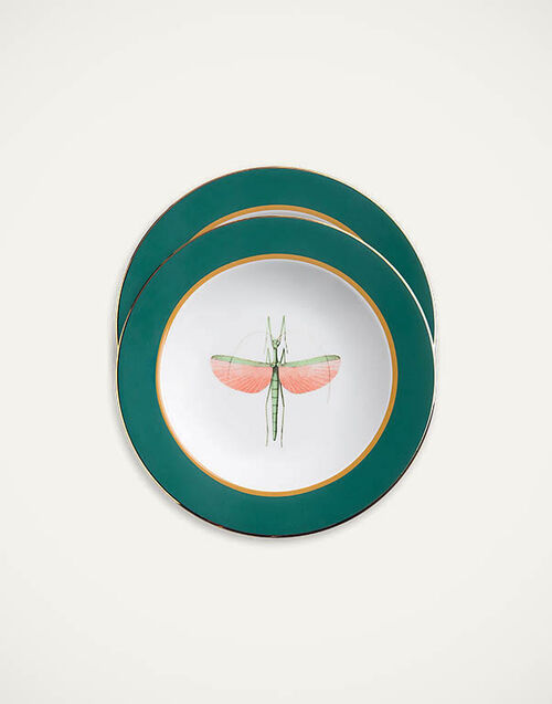 La DoubleJ Soup Plates Set Of 2 La DoubleJ Soup Plates Set Of 2 Libellula SOU0002CER001LIB03GR02