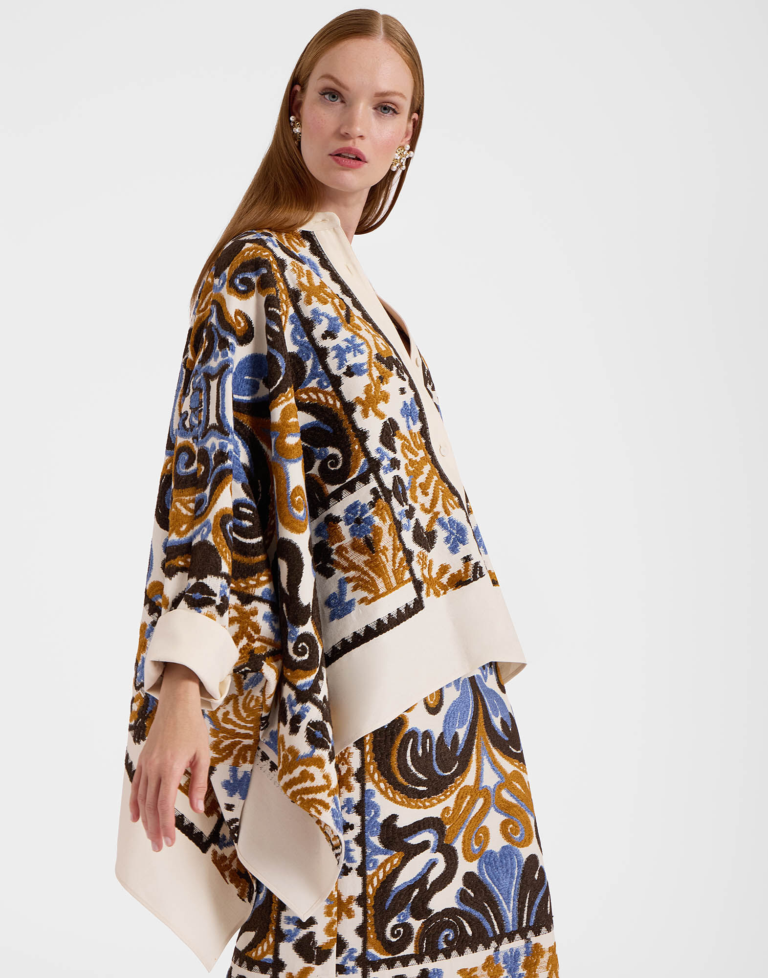 La DoubleJ Foulard Jacket Corsini Cream JAC0121JCQ091INI01WH03