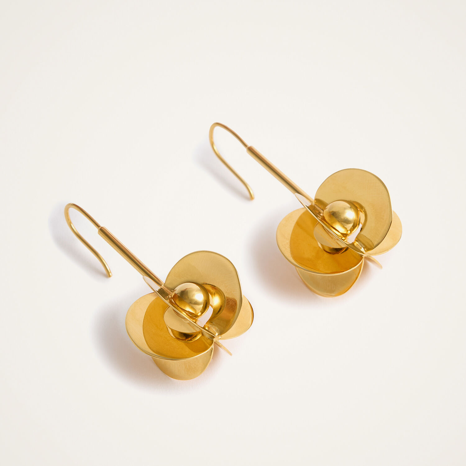 La Doublej Aura Earrings In Solid Gold