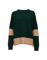 La DoubleJ Crew Boy Sweater La DoubleJ Crew Boy Sweater Verde-Cammello PUL0061KNI037VAR0063