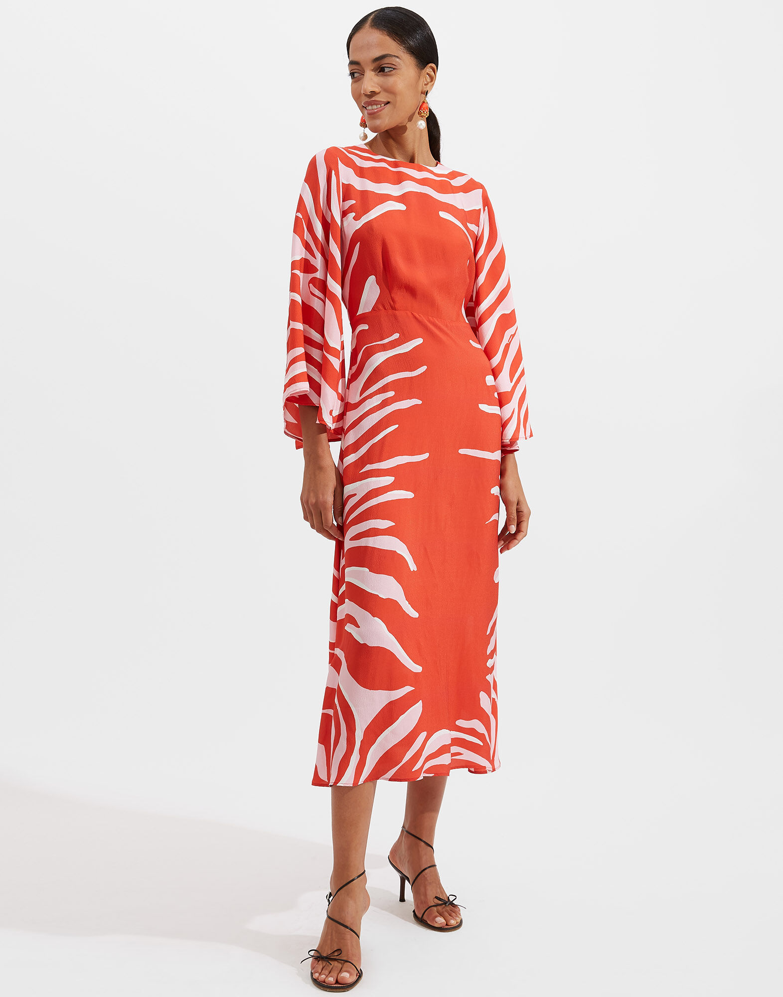 La DoubleJ Sorella Dress Zebra Plac&eacute;e DRE0233VIS004ZEB0002