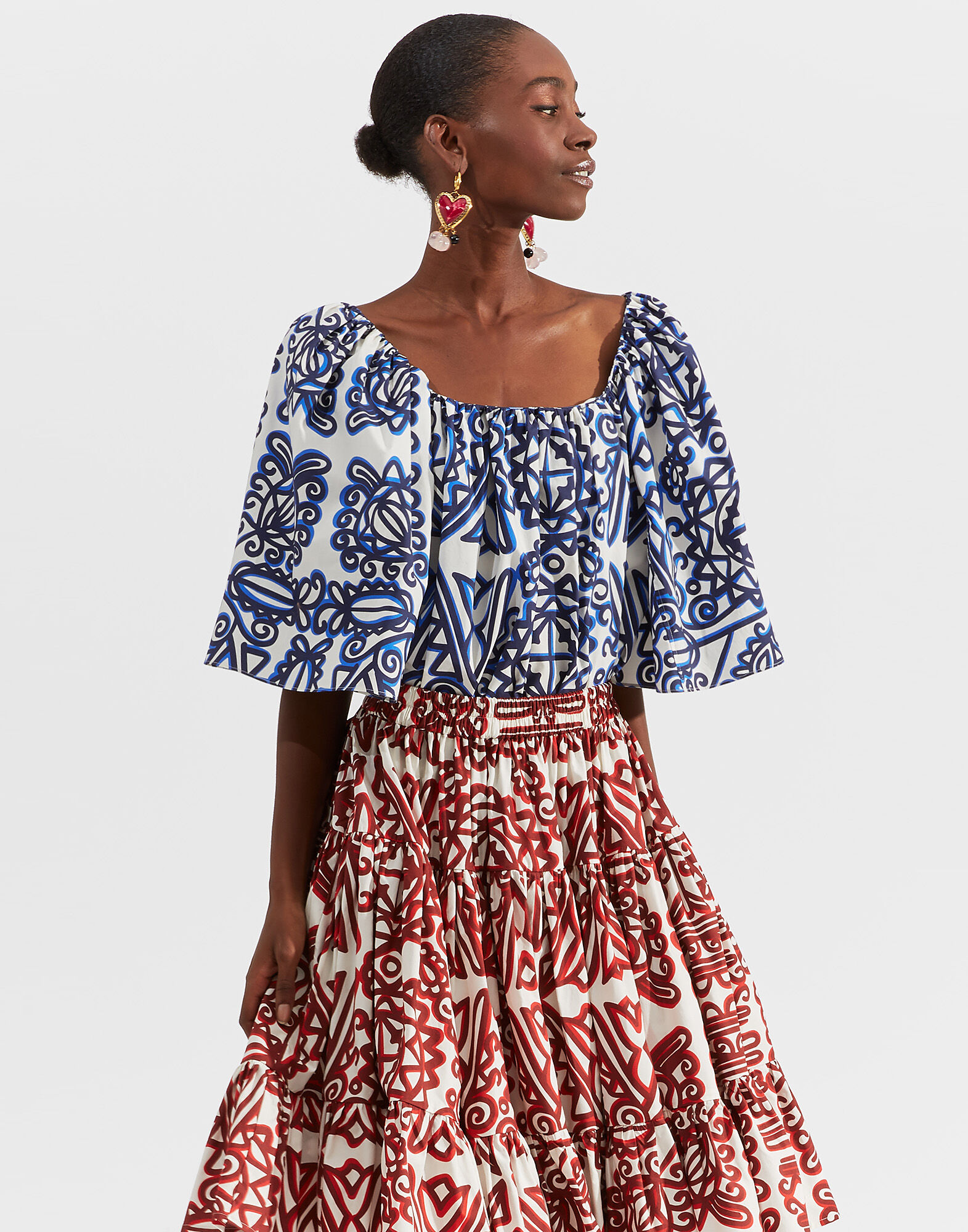 LaDoubleJ Rapunzel Top Parnaveg Blu TOP0025COT001PRN0002