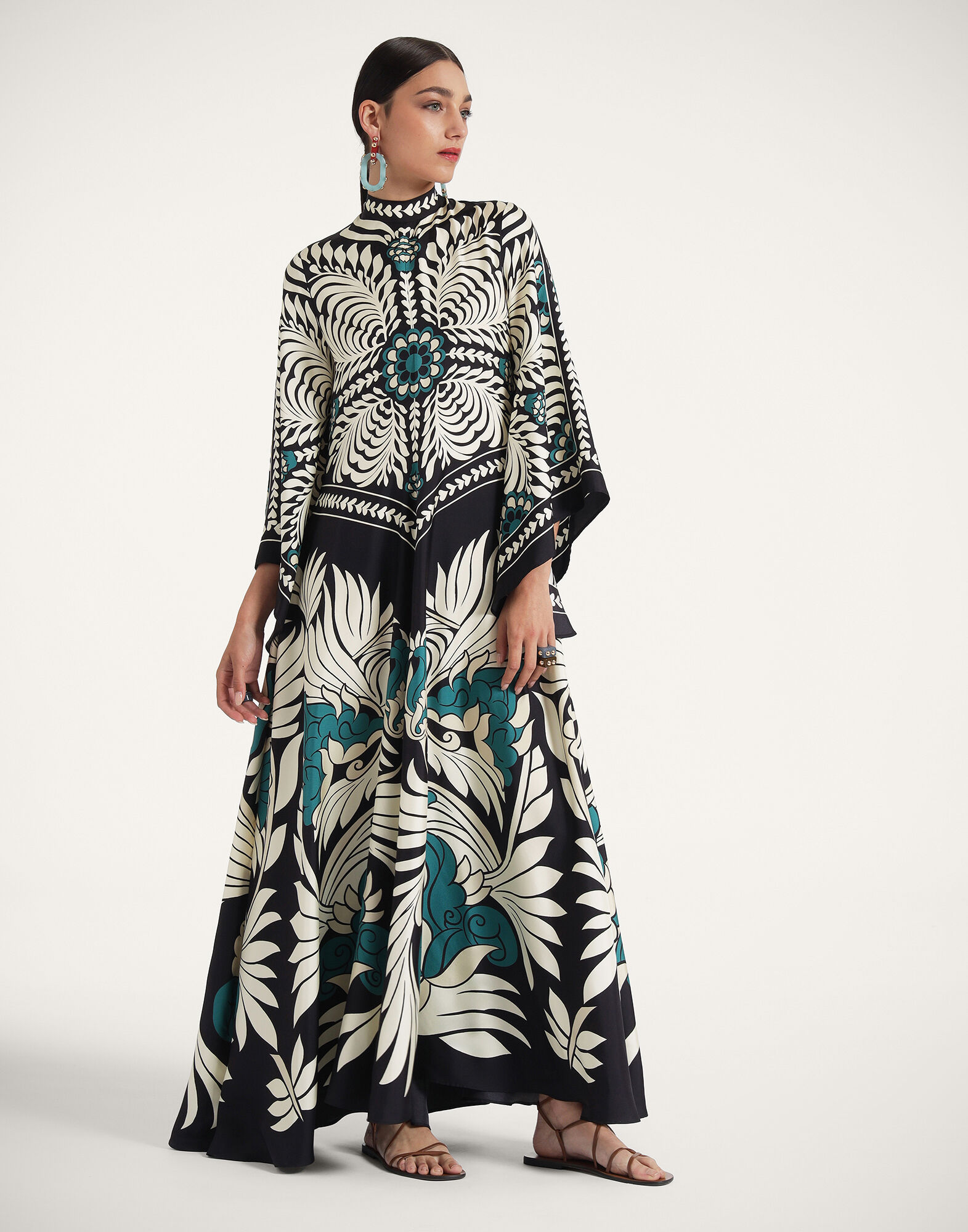 La DoubleJ Magnifico Dress Mix Tiles Plac&eacute;e Black DRE0232SIL006MIX01BL01