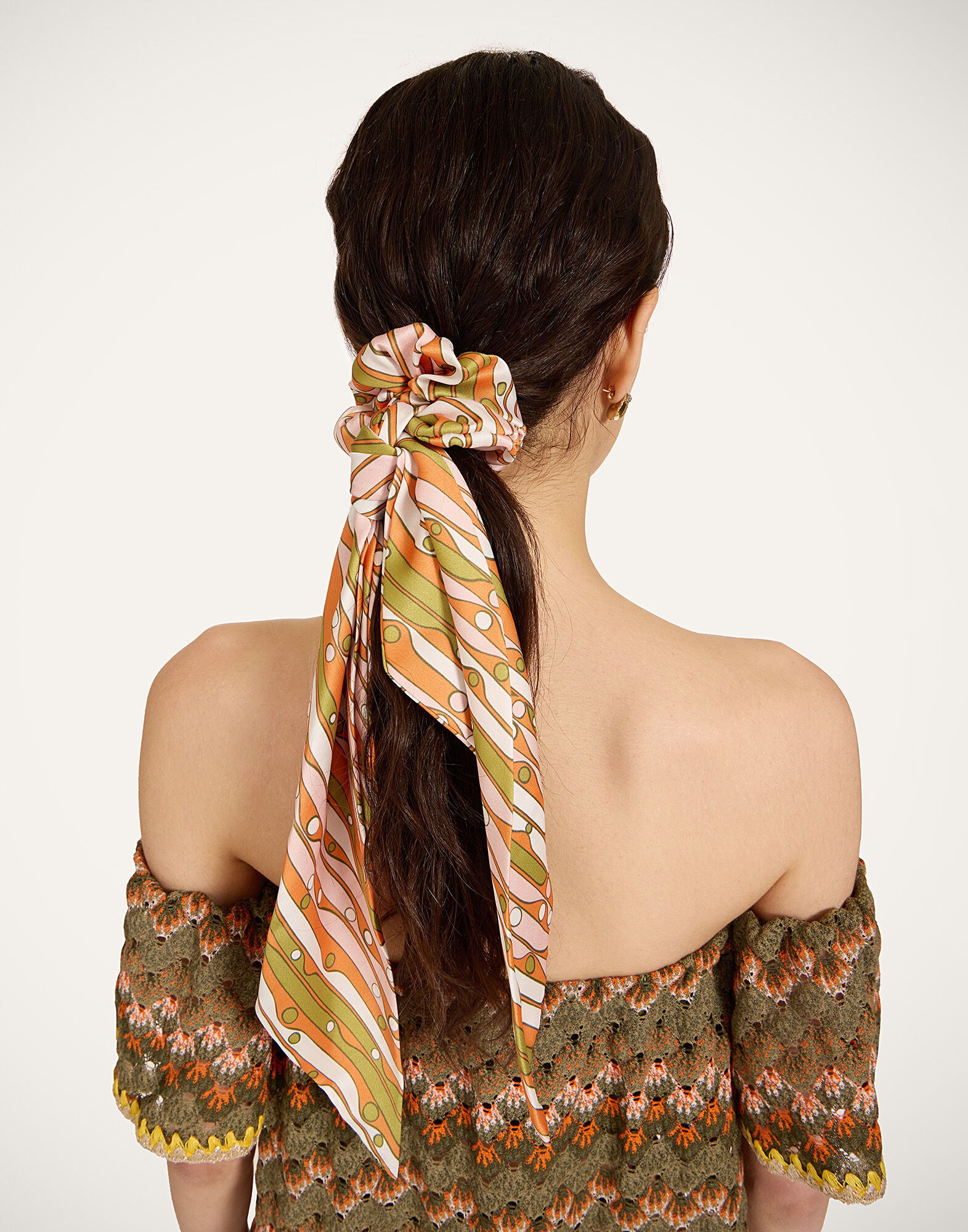 La DoubleJ Bow Scrunchie Smarties Orange SCR0007FOD001SMA02OR02