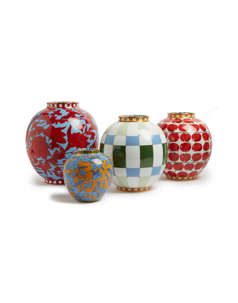 La DoubleJ Bubble Vase La DoubleJ Bubble Vase Cherries Avorio VAS0003CER001CHY0005