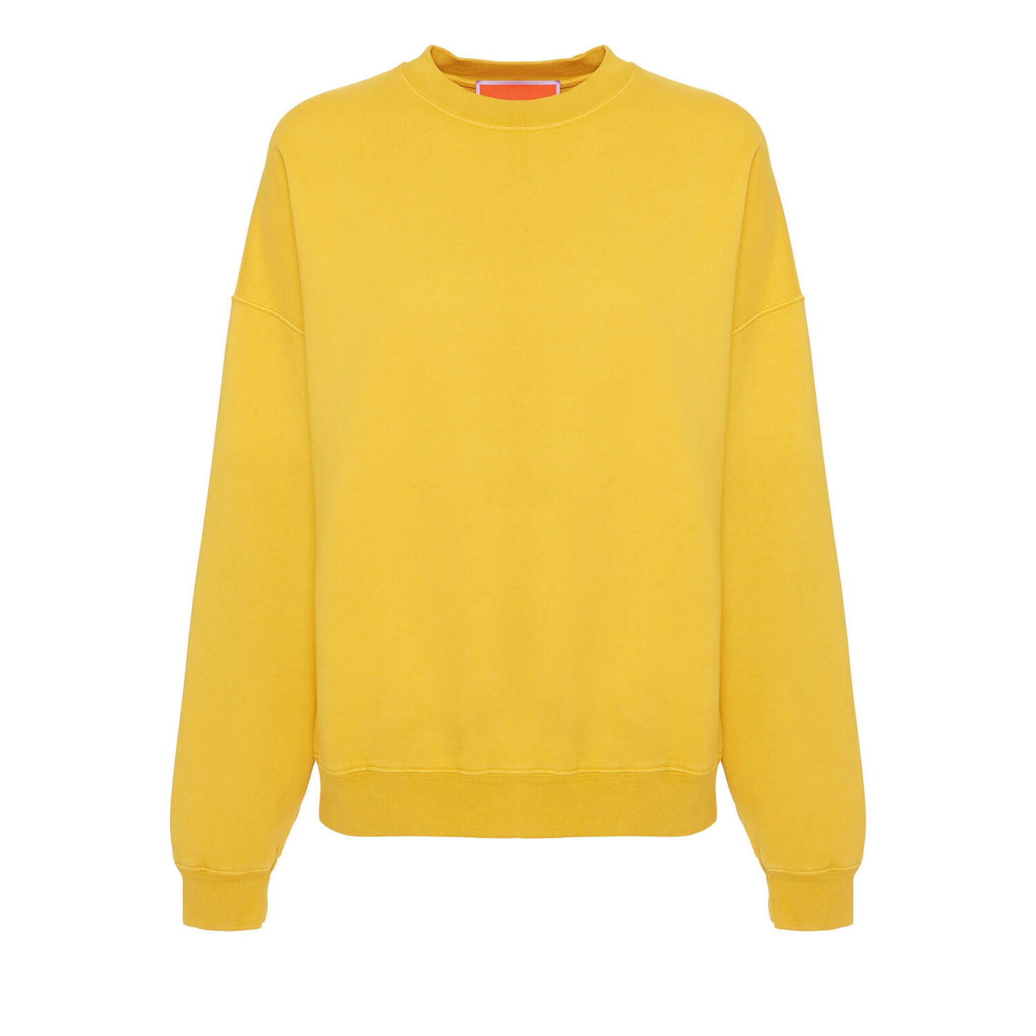 Shop La Doublej Off Court Sweatshirt In Solid Dark Yellow