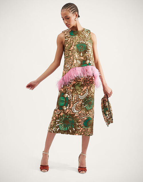 La DoubleJ Pencil Skirt Anemone Pink SKI0011COT005ANE02GR05