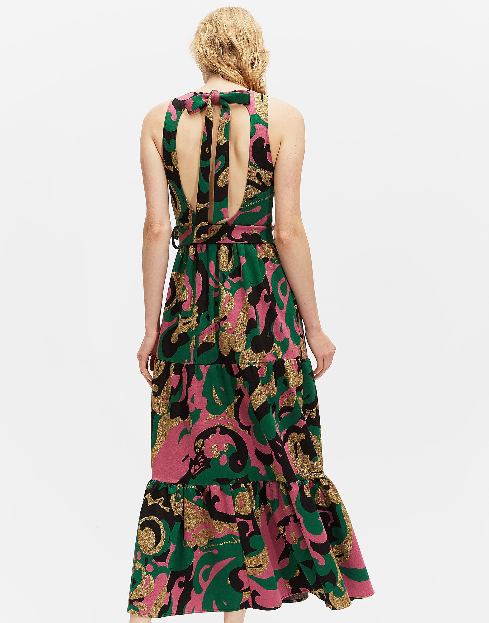 LaDoubleJ Pellicano Americano Dress Meraviglia Verde DRE0056JAC016MER0003