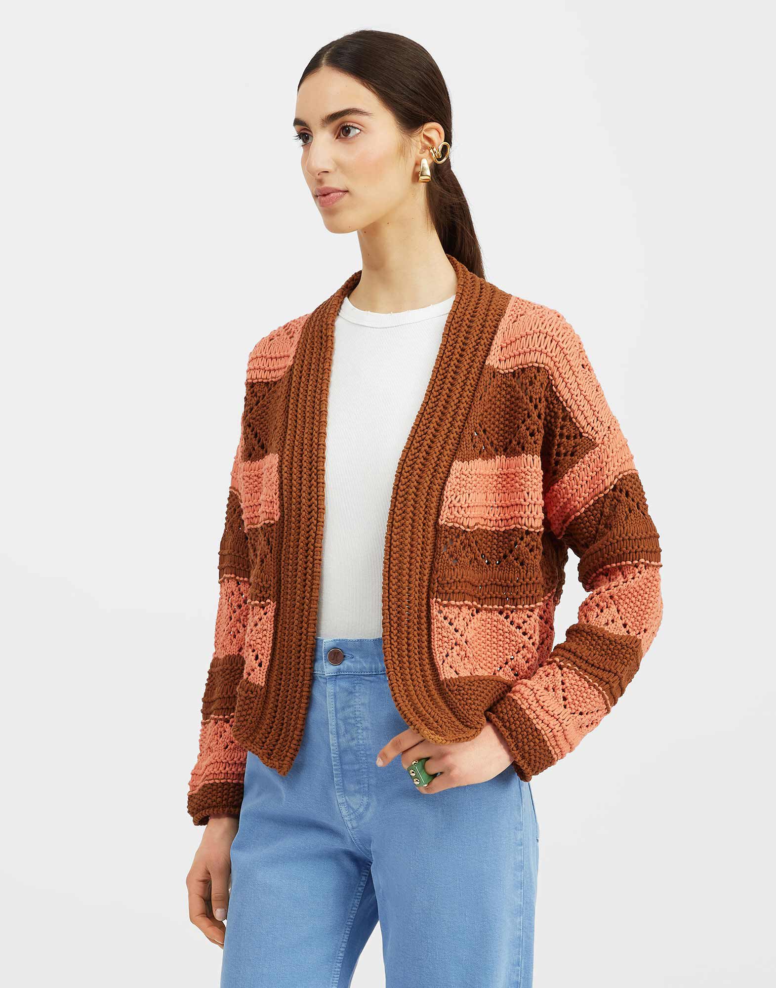 Summer Bolero in Solid Pink for Women | La DoubleJ Summer Bolero in Solid Pink for Women | La DoubleJ