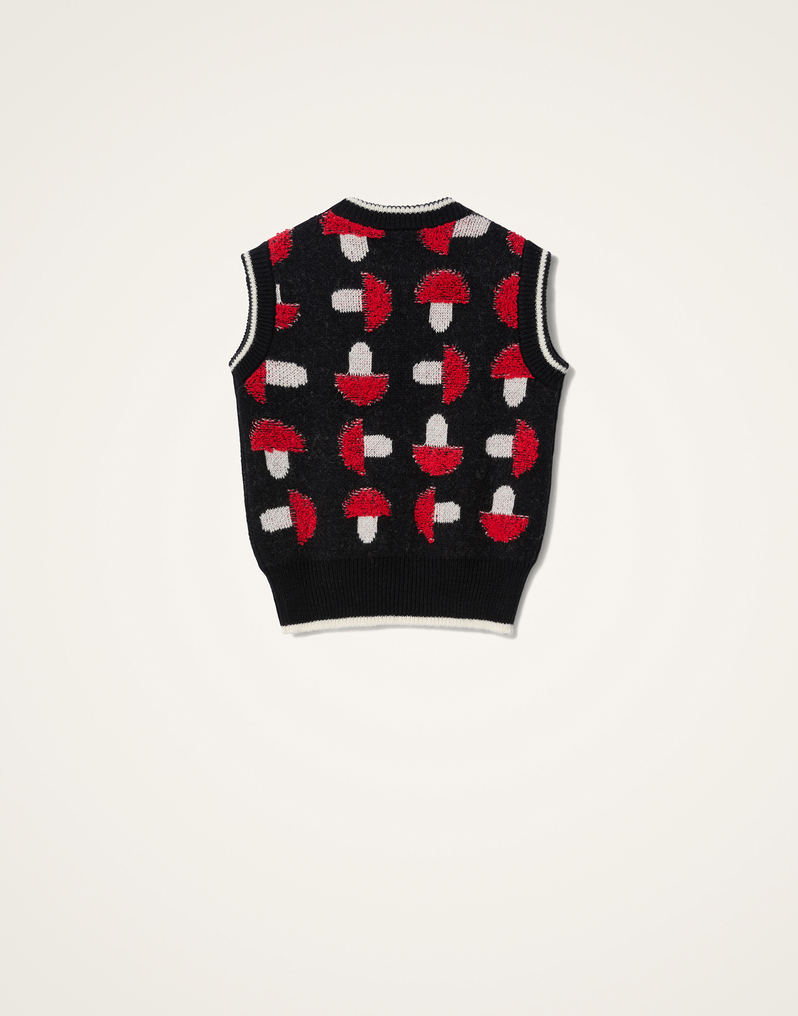 La DoubleJ Fun-Guy Gilet La DoubleJ Fun-Guy Gilet Black & Red PUL0295KNI193VA448BL01