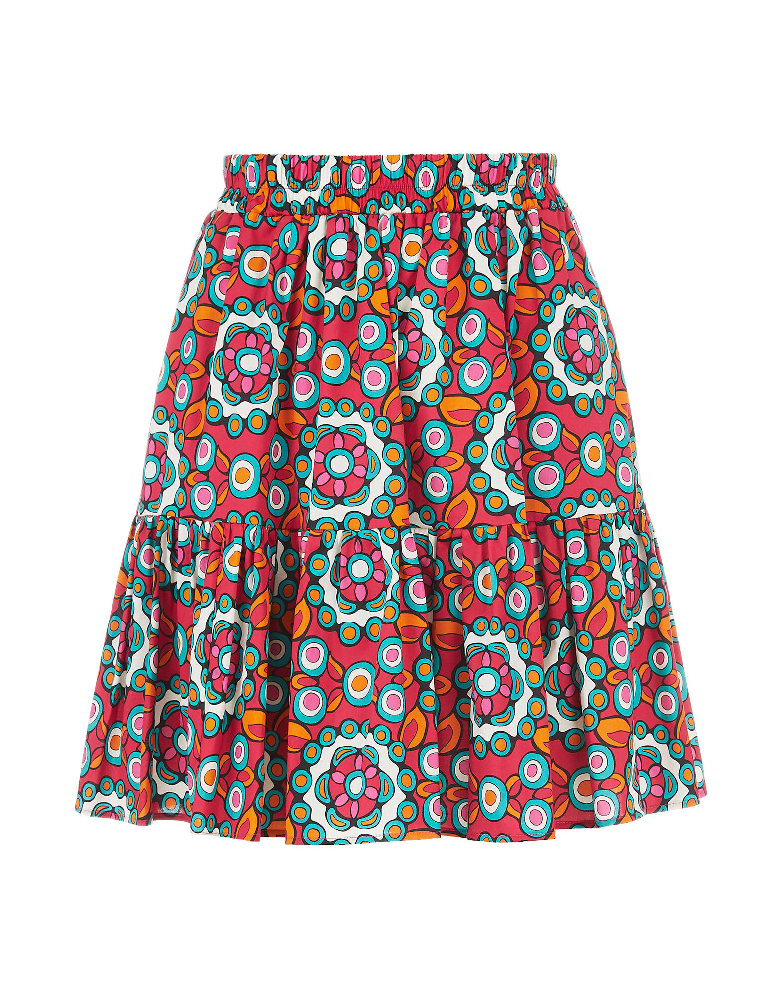LaDoubleJ Mini Big Skirt Kaleidoscope Fuxia SKI0055COT020KAL0004