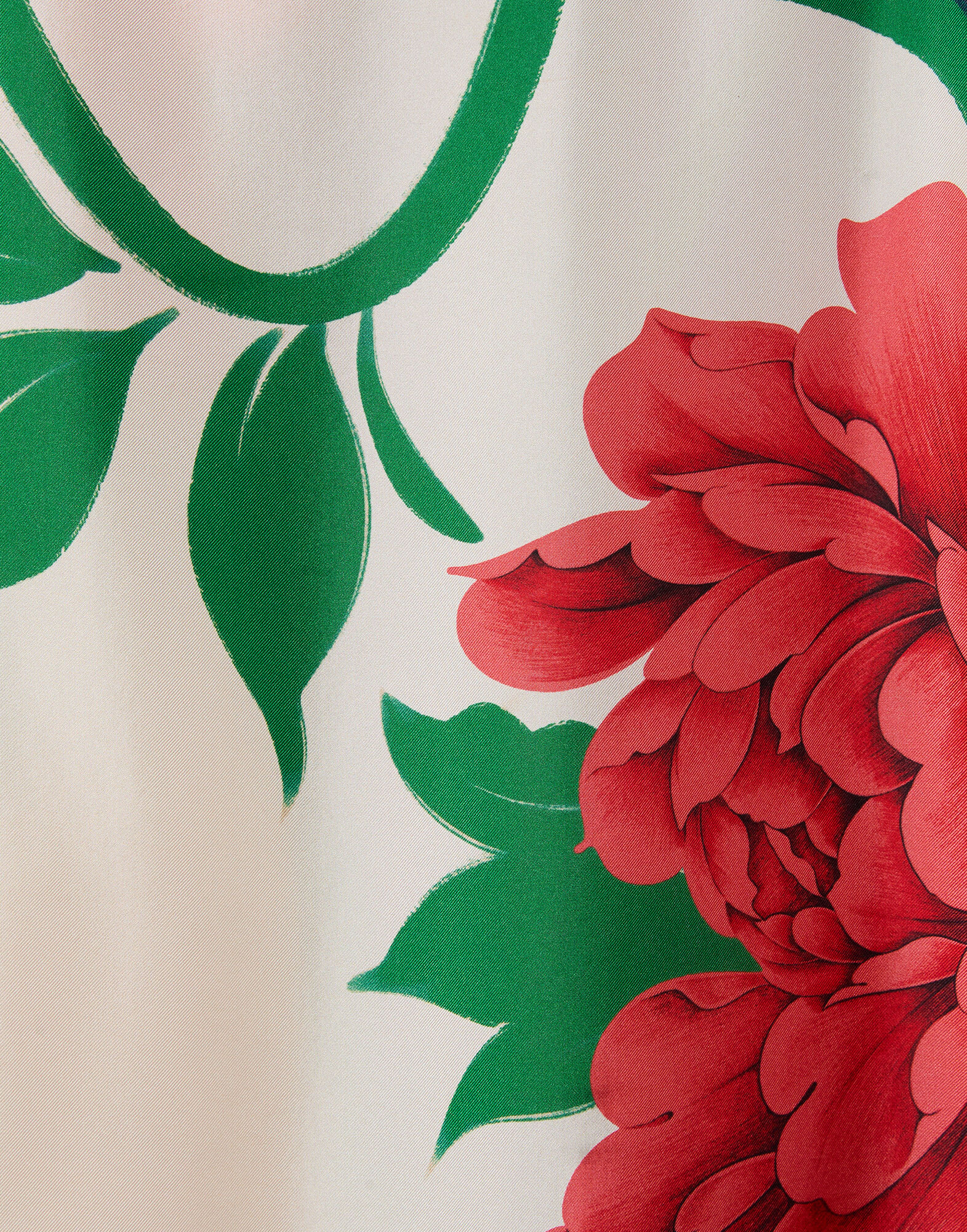 La DoubleJ Foulard Top Queen Peony Plac&eacute;e Blue TOP0195SIL029QPE02BU03