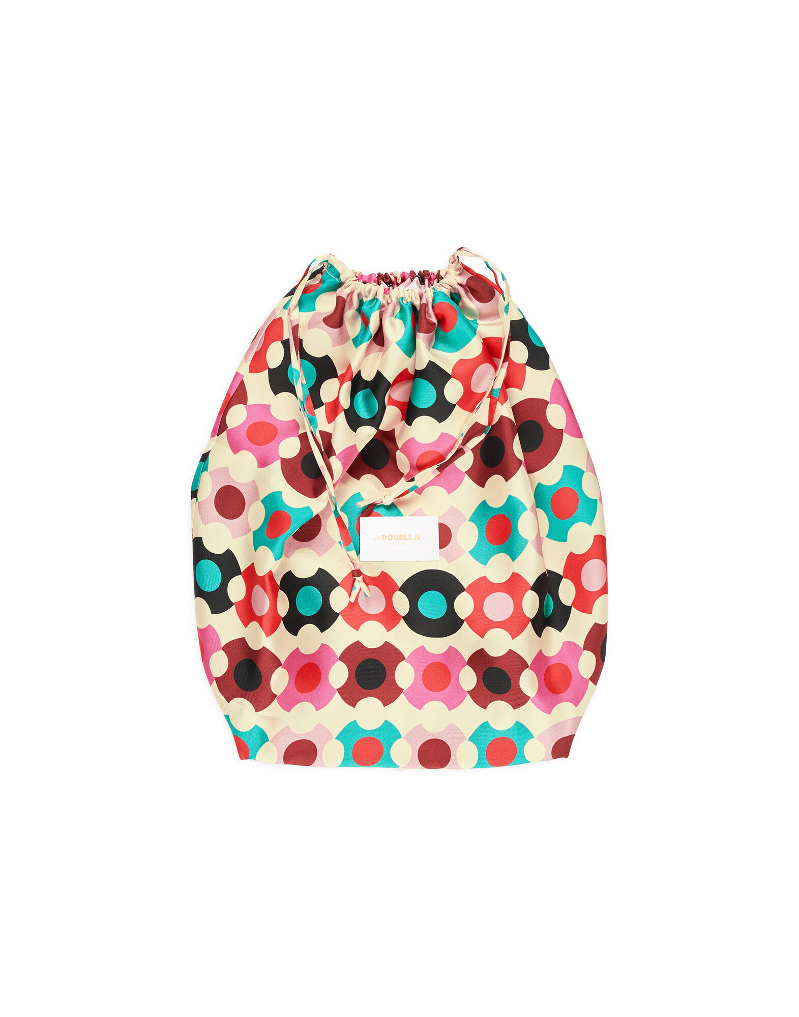 LaDoubleJ Silk Sack Bag Groovy Dot Giallo BAG0023SIL001GRO0003