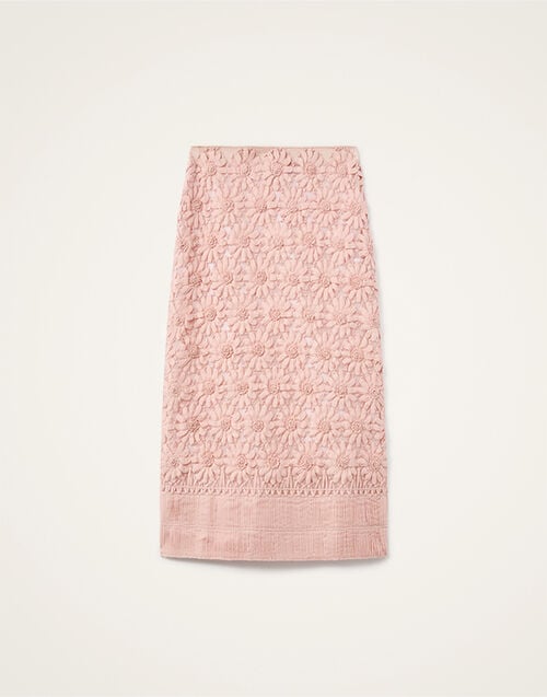 La DoubleJ Pencil Skirt Solid Pink SKI0159COT070SOLIDPI01