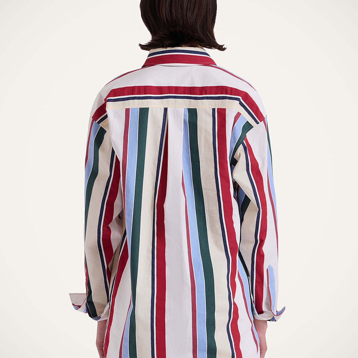 La Doublej Better Than Your Boyfriend Striped Cotton-blend Poplin Shirt In Stripes Multicolor