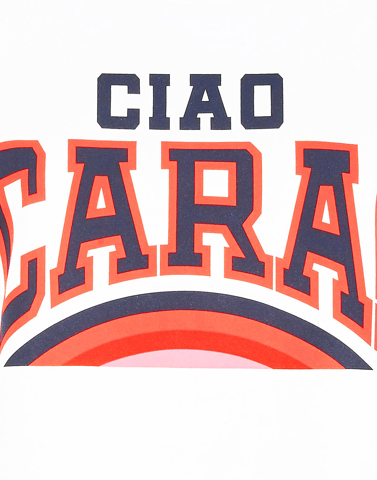 LaDoubleJ Slogan T-shirt Ciao Cara SHI0054JER010SLO0010