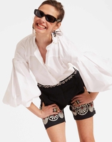 La DoubleJ Boyfriend Shorts La DoubleJ Boyfriend Shorts Medallion Placée Black TRO0131COT058MED01BL01