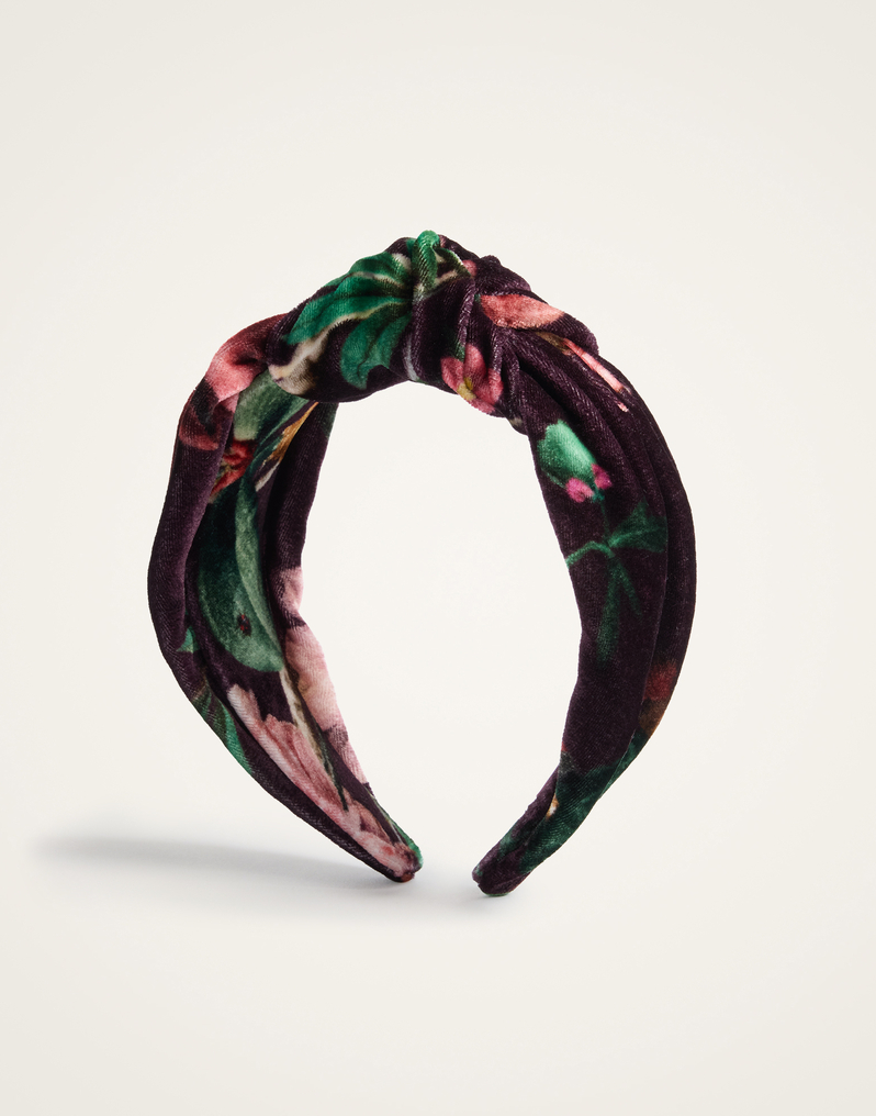 La DoubleJ Love Knot Headband La DoubleJ Love Knot Headband Zooflora Burgundy HEB0015VEL018ZOF02RE02