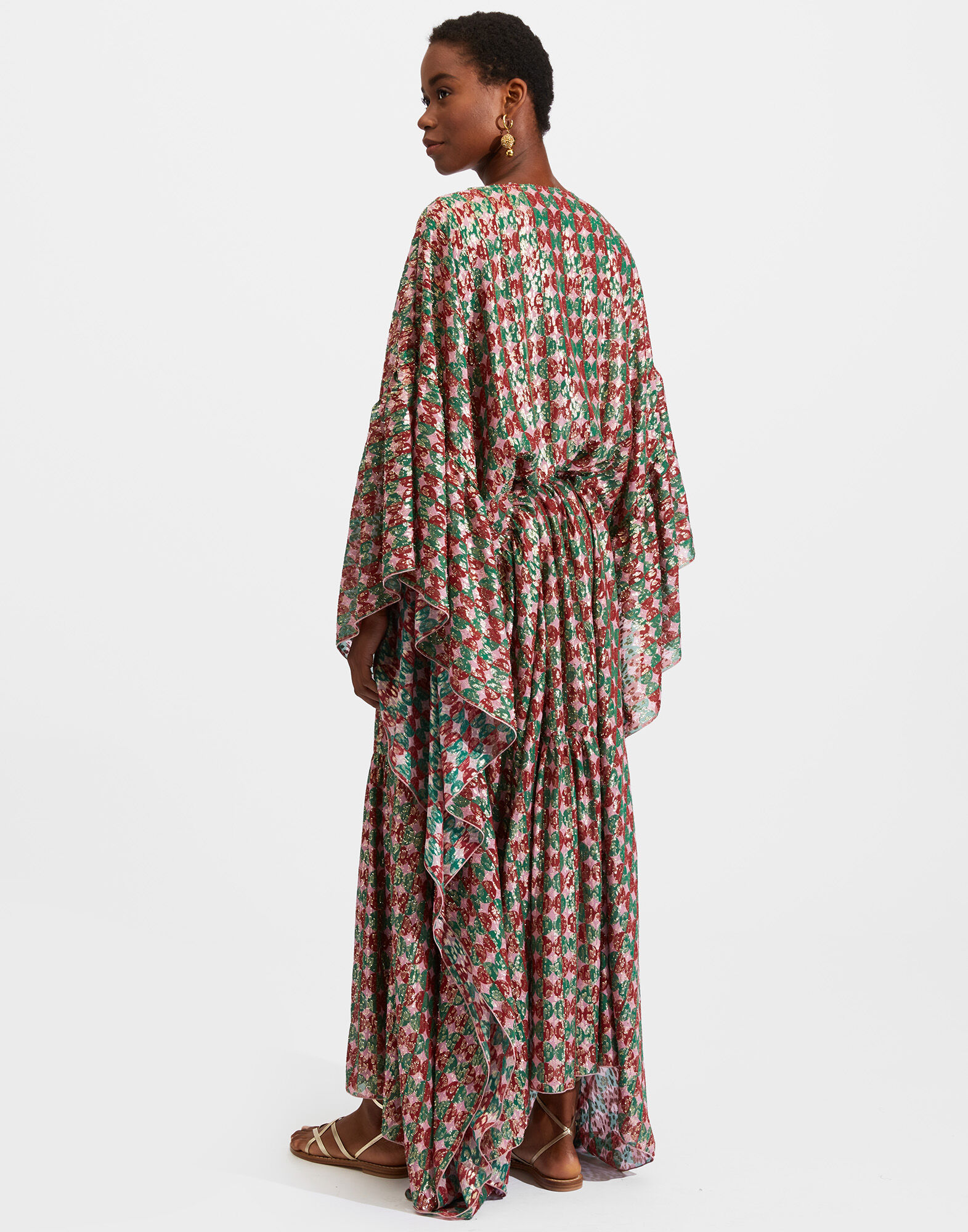 La DoubleJ Cascata Kaftan Mezzaluna Pink DRE0404FCP004MEZ0002