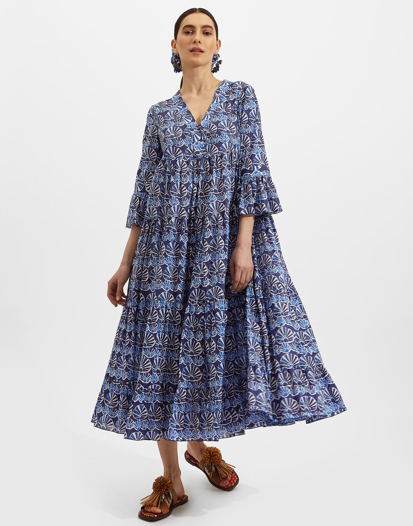 La DoubleJ Jennifer Jane Dress Conchiglie DRE0114COT003COH0001