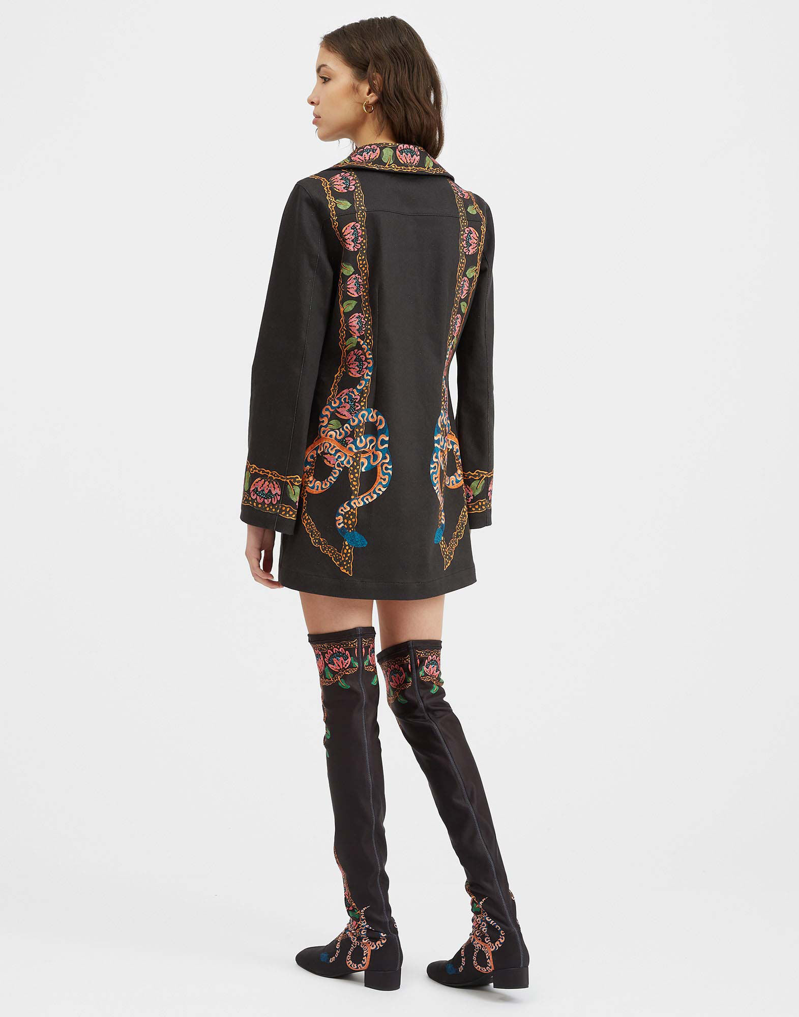 La DoubleJ Chiara Dress Eve Black DRE0688DEN001EEC01BL01