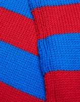 LaDoubleJ Knitted Skinny Scarf Blu/Rosso SCA0013KNI013VAR0020