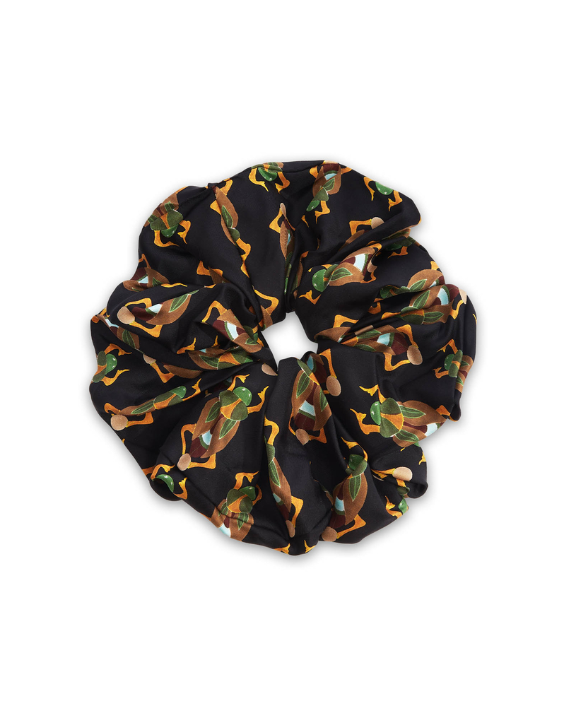 La DoubleJ Giga Scrunchie La DoubleJ Giga Scrunchie Scarab Black SCR0003SIL001SCA01BL01