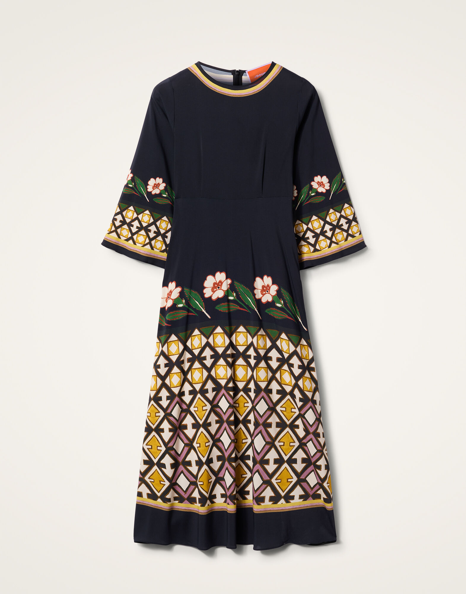 La DoubleJ Sorella Dress Dazed Plac&eacute;e Black DRE0233VIS001DAZ01BL01