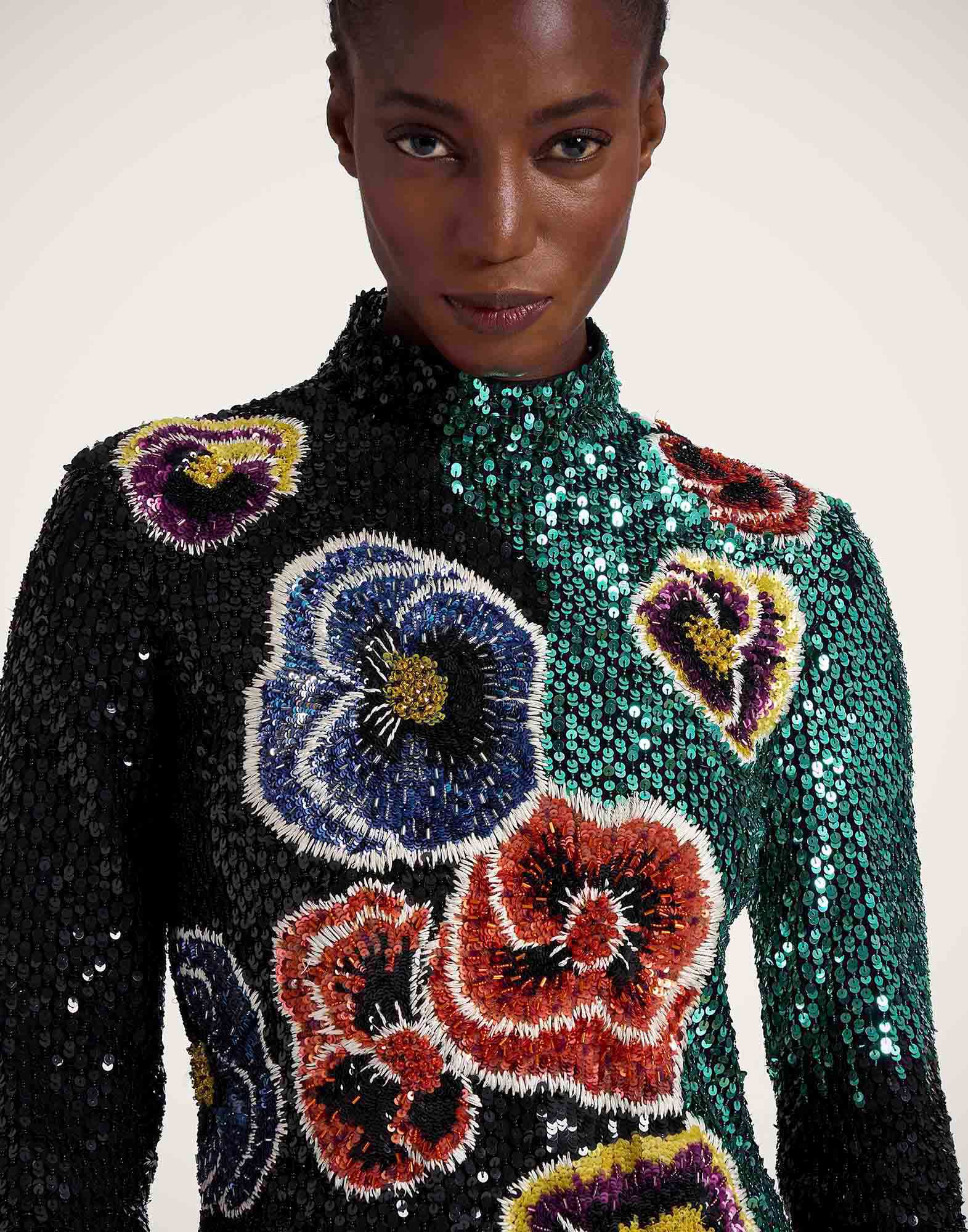 La DoubleJ Mini Halle Pansy Multicolor DRE0839PAI008PAN06MU01