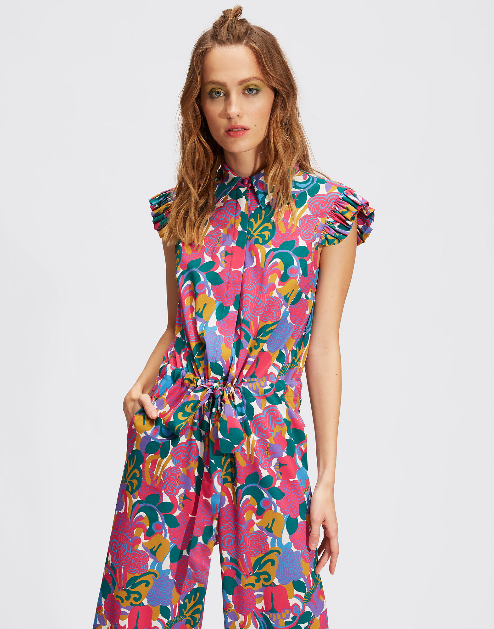 LaDoubleJ Jumpsuit Zoo Rosa DRE0036VIS001ZOO0002