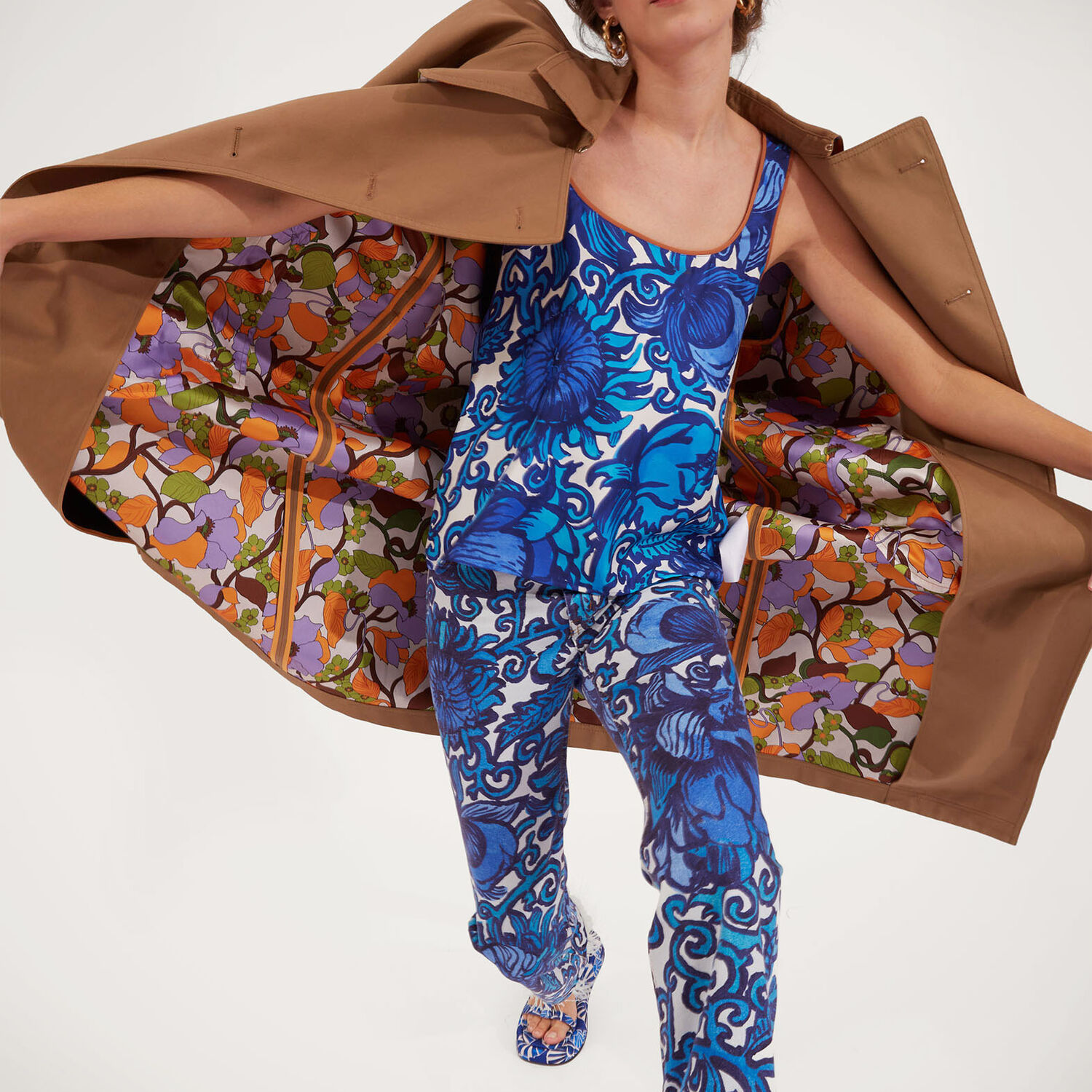 La Doublej Fancy Crop Jeans (with Feathers) In Anemone