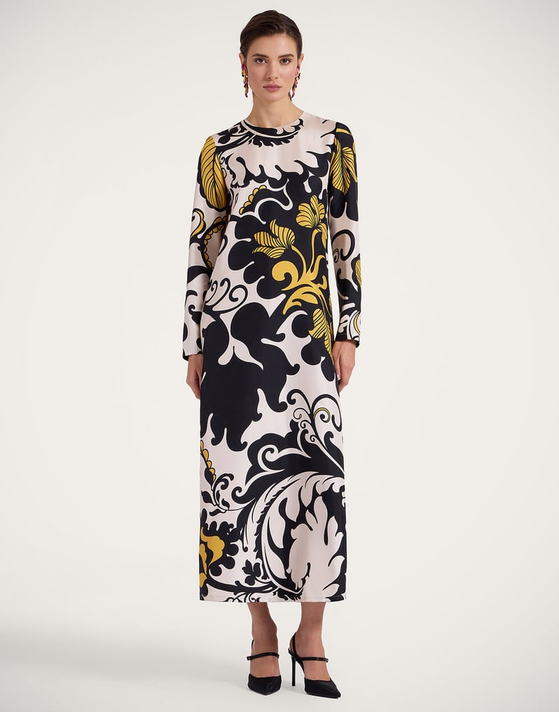 La DoubleJ Long Sleeve Swing Dress La DoubleJ Long Sleeve Swing Dress Marea Black & White DRE0184SIL001MRE01BL03