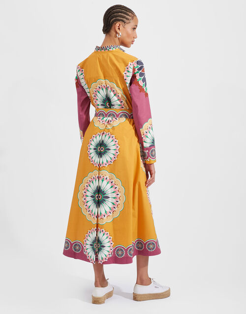 Sundowner Dress (Placed) in Napoli Plates Placed Gold for Women La