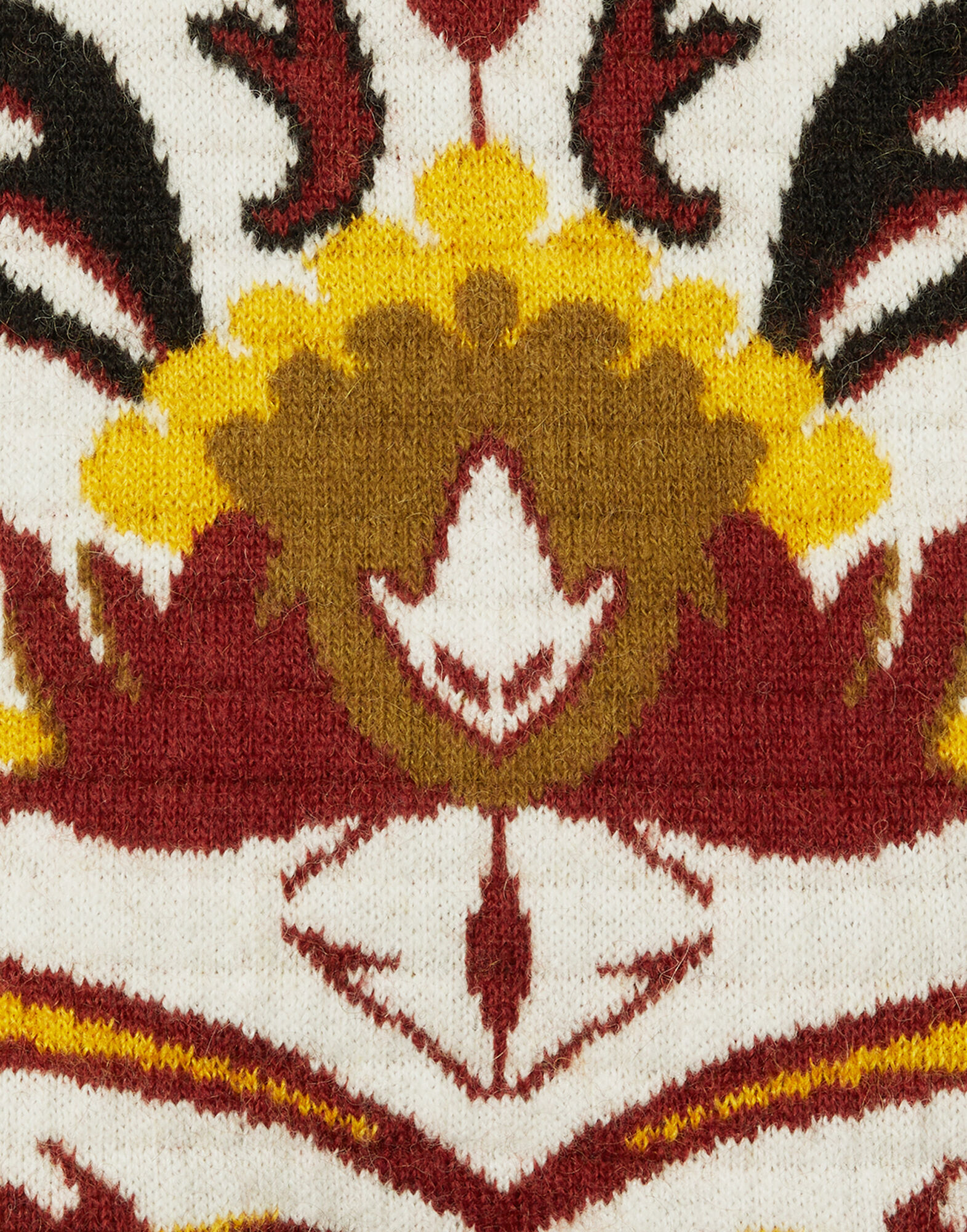 La DoubleJ In My Power Mini Skirt Multicolor Ivory & Red SKI0169KNI177VA402BR05