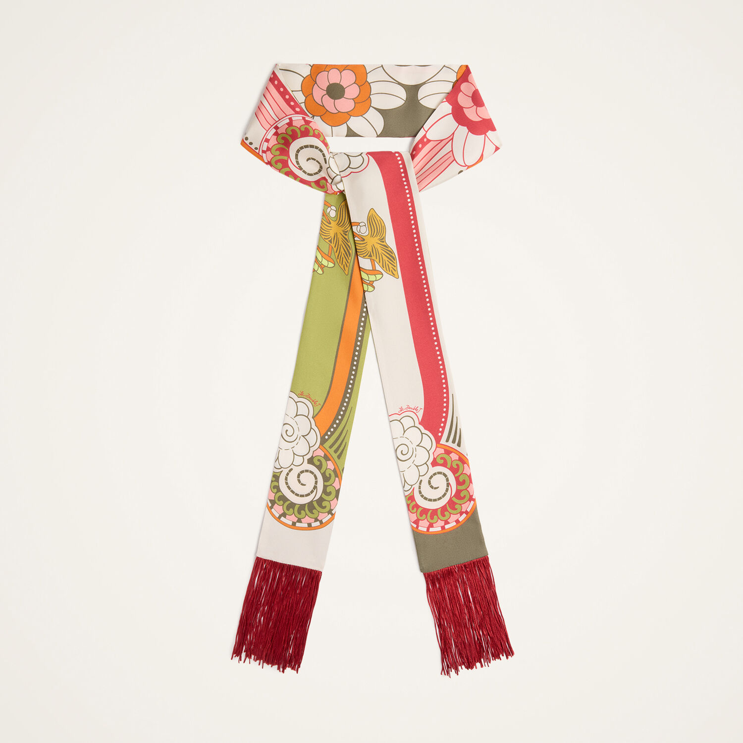  La Doublej Summer 2026 Collection: Vip Early Access Women - Skinny Scarf Ambrosia Placée Green One Size 100% Silk 