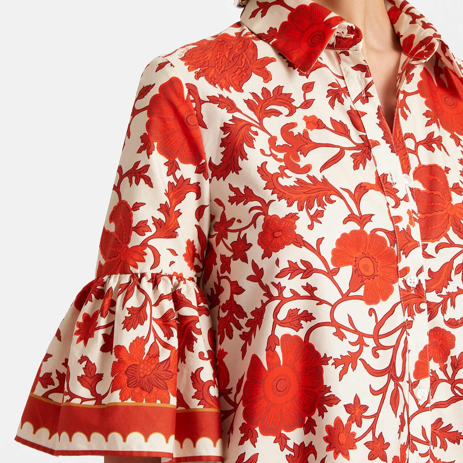 La Doublej Choux Dress In Dragonflower Red
